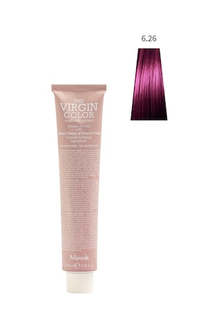 Nook Virgin Color Profesyonel Saç Boyası 100ml-koyu Kumral Viyole/canlı Fuşya Kızıl 6.26-viola Orkide