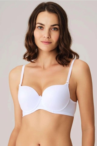 Balenli Desteksiz Dolgusuz Askıları Çıkabilen Günlük Klasik T-shirt Sütyeni Siyah