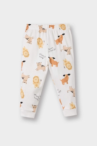 Defacto Erkek Bebek Pijama Takımı Hayvan Desenli Uzun Kollu Penye Üst Uzun Alt E9473a525aubg286 Bej