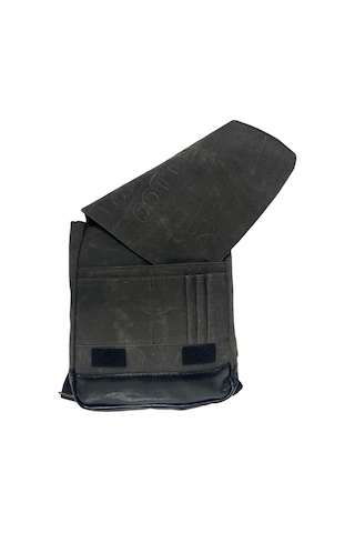 Old Cotton Cargo Vintage Su Geçirmez Kanvas Salaş Unisex Günlük Okul Tablet Sırt Çantası Naoko S 24x30cm Siyah