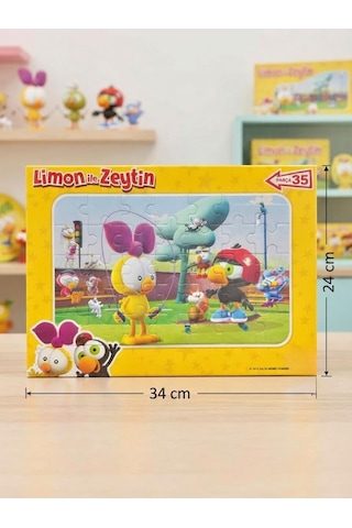 Limon İle Zeytin Maceraları: 35 Parçalı Eğitici Puzzle Sevilen Karakterler İle Eğlenceli Zeka Oyunu