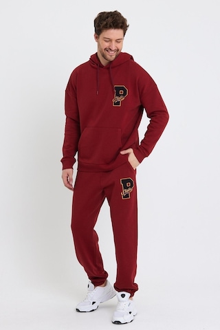 Polostate Erkek P Nakışlı Alt - Üst Takım - Bordo