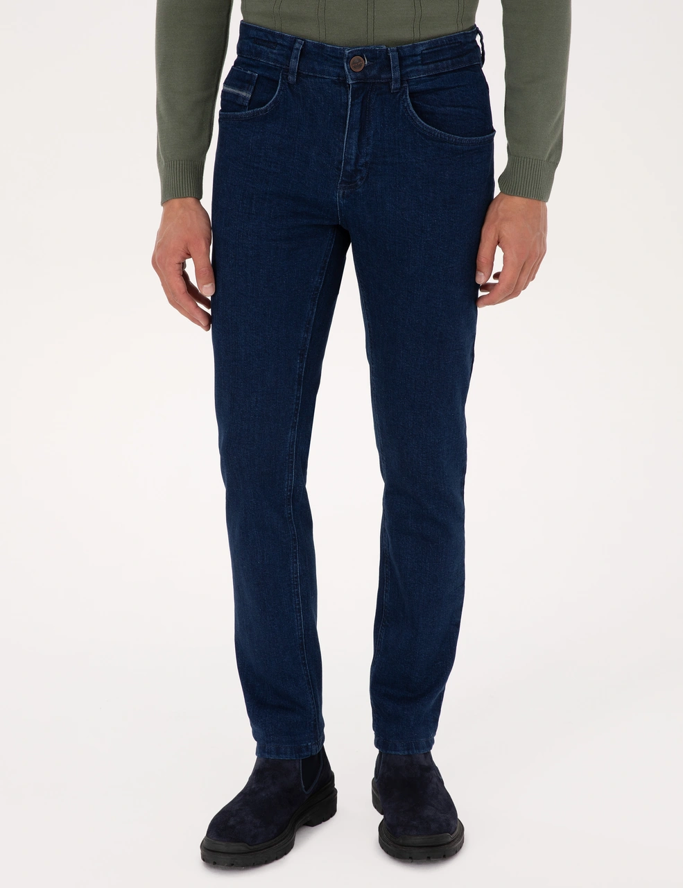 Pierre Cardin Erkek Petrol Pantolon Jean 50317288-vr102 Petrol