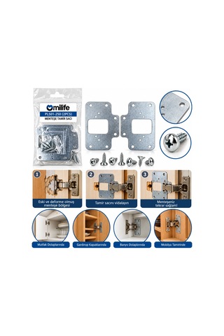 2pcs Menteşe Tamir Sacı Bx40 Rekli