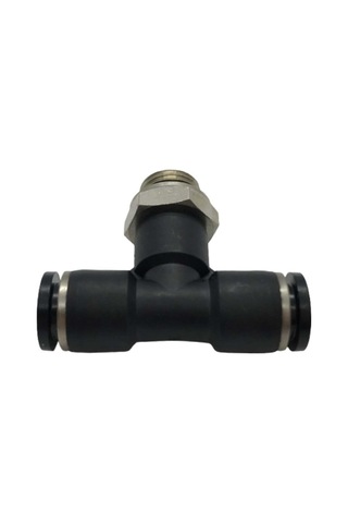 Hava Hortumu T Rekor Orta Bacak 1/4 8 Mm Pb08-g02 Pnömatik Hortum Rakoru Kompresör Bağlantı