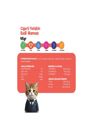 Propaw Ciğer Parça Etli Jöleli Premium Tahılsız Yetişkin Kedi Maması 24 x 415 G