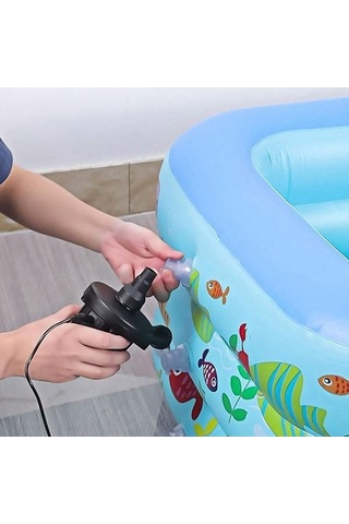 Fastbuy 50w Elektrikli Hava Pompa - 110-240v, Şişirme/boşaltma, 3 Adaptör, Ev Ve Araç İçin