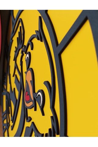 Kanarya Temalı Fenerbahçe Duvar Saati Dekoratif Taraftar Saa... Çok Rekli