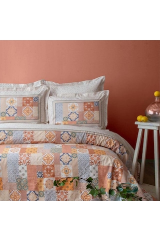 Apricitas Home Maude Terracota Ranforce Çift Kişilik Nevresim Takımı Çok Renkli