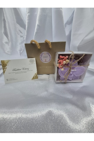 Linda Candleshop Kadınlar Günü Hediyelik Mum 10'lu Paket Lila