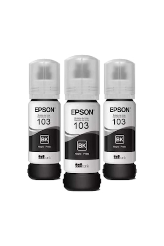 Epson 103 C13T00S L3266 Siyah Mürekkep Takımı