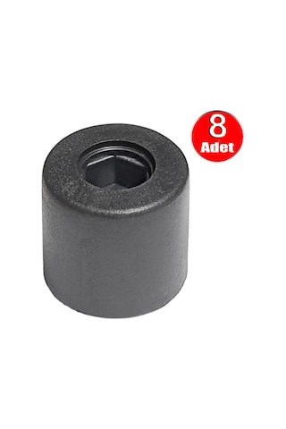Baza Yatak Kenar Tutucu Denge Takozu Yuvarlak Plastik Kapak Stoperi Aparatı Vidasız-8 Adet