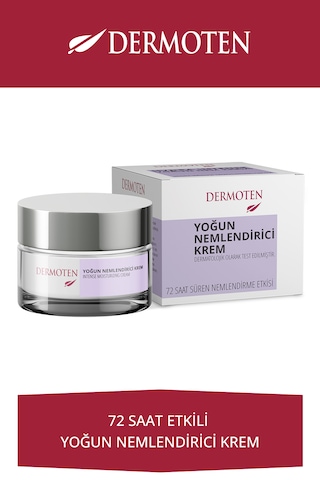 Dermoten 72 Saat Etkili Yoğun Nemlendirici Cilt Bakım Kremi 50 ML