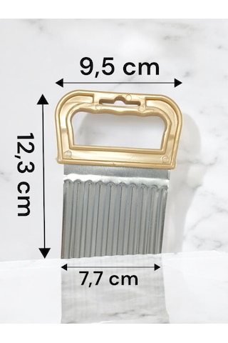 1 Adet Şekilli Patetes Dilimleyici Tırtıklı Dilimleme Aparatı Çok Renkli