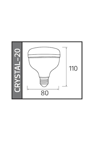 Horoz 20w Crystal-20 Led Torch Ampul 6400k