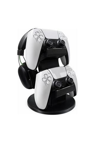 Ps5 Dualsense Ve Kulaklık Standı Çift Katlı Düzenleyici Gamepad & Headset Masaüstü Organizer