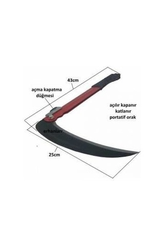 Bağ Bahçe Tarla Ağaç Dal Çalı Ot Budama Kesme Tırpan Orak Bilem