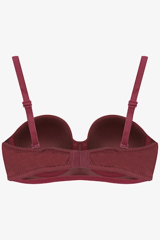 Kadın Dolgusuz Mikro Straplez Sütyen Bordo