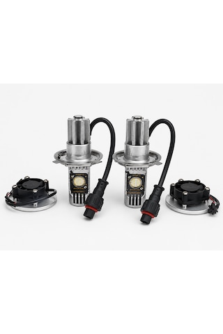 Üniversal H4 Mavi Turbo Xenon Led Far Ampulü 3600 Lümen 5000 Kelvin