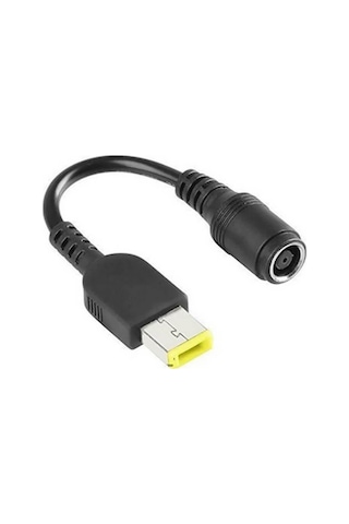 Koodmax - Ibm Lenovo Thinkpad 7.9 5.5mm Dişi To Yeni Nesil Usb Kare Uç Çevirici Şarj Adaptör Kablosu
