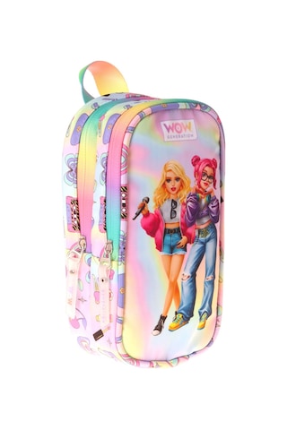 Wow Generation Kız Çocuk Sound Baskılı Çok Renkli İlkokul Kalem Çantası - Okul Kalemliği - W6066