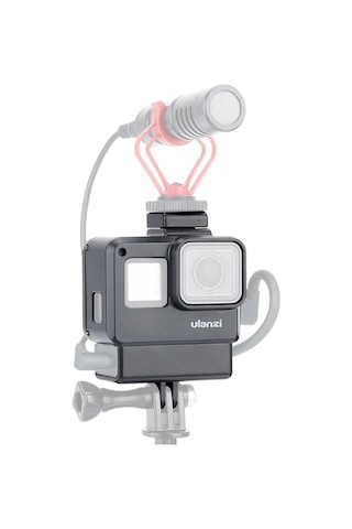 Ulanzi V2 Gopro Hero 5 6 7 Mikrofon Yuvalı Çerçeve