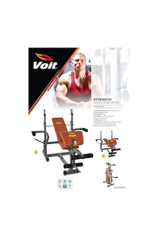 Strength Katlanabilir Ağırlık Sehpası, 7 Farklı Egzersiz, 2 Yıl Garantili