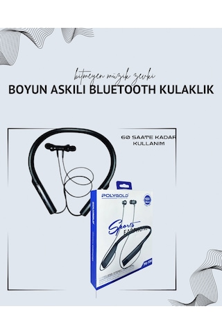 Polygold Pg-100 Boyun Askılı Kablosuz Kulaklık 200 Saat Bekleme Diğer