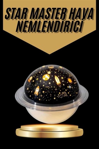 Hava Nemlendirici Ve Yıldızlı Projektör Renk Değiştirici