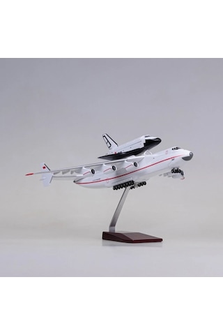 Antonov Mriya Ve Uzay Mekiği Buran Model Uçak 1/200 Ölçek 42cm