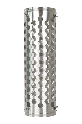 Jeehugo Çadır Bacası Dış Katmanı İçin Paslanmaz Çelik Isı Yalıtım Ve Yanma Önleme Ağı, 90x320mm Gümüş