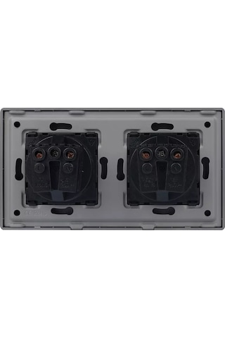 Dealuxx Cam Çerçeveli İki Pimli Gri Priz 193877879