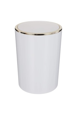 Lenox Çöp Kovası 6lt Beyaz Altın Renk M-e35-01-a