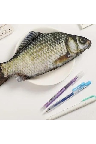 Aubyhe Yumuşak Kumaşlı Balık Desenli Kalem Kutusu - 26x7 Cm, 30 Gr, Geniş İç, Pürüzsüz Reşen, Öğrencilere Uygun Diğer