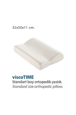 Visco Yastık. Visco Time Standart Boy Ortopedik Yastık 32X50X11