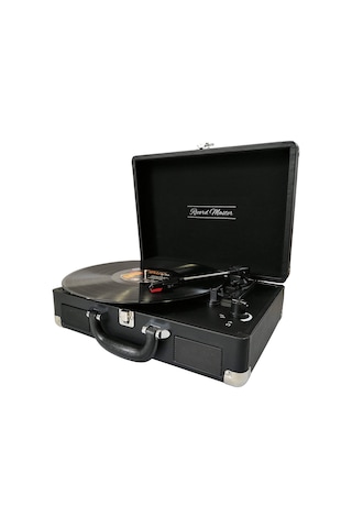 Record Master T310CH Şarj Özellikli Retro Pikap Siyah