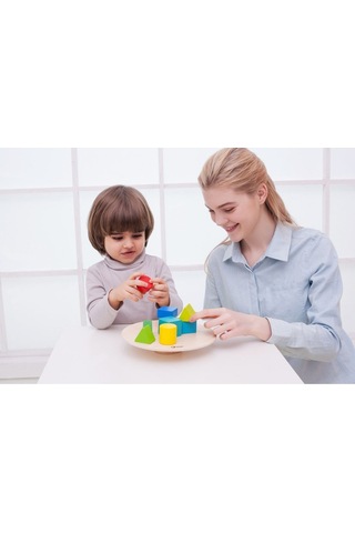 Ahşap Denge Oyunu Yuvarlak