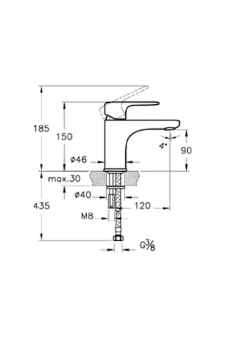 VitrA Root Round Lavabo Bataryası Bakır A4270526
