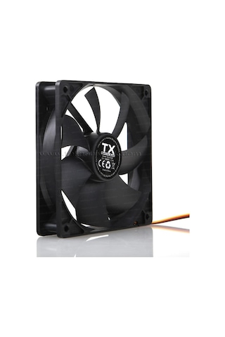 Tx 12Cm Siyah Sessiz Kasa Fanı 3Pin Molex Txccf12Bk
