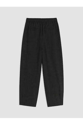 Lcw Comfort Siyah Regular Fit Kadın Pileli Kumaş Pantolon