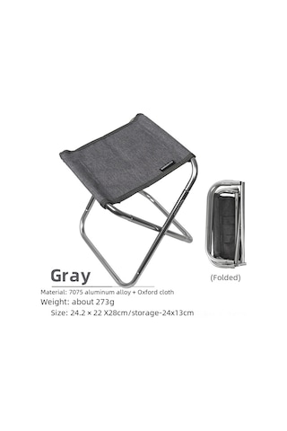 Skycity 7075 Alyuminyum Kuruşu: Taşınabilir Çıkışkan Sandalye, Camping-fishing-barbekü İçin Dayanıklı Katlanır Oturak Siyah Siyah