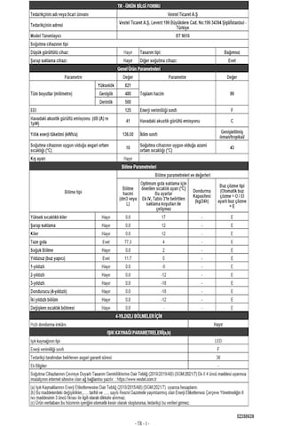Regal BT 9010 89 LT Büro Tipi Buzdolabı