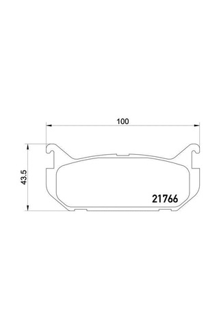 Mazda 626 Arka Fren Balatasi 1992-1997 G5y62643za Mga55351 2.0