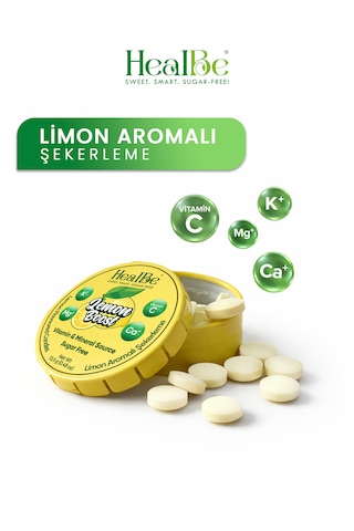 Limon Aromalı Şekersiz Şekerleme