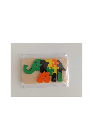 3-6 Yaş Eğitici 3d Puzzle Fil Çocuk Yapboz Zeka Geliştirici Oyuncak Renkli Parça Montessori Oyunu