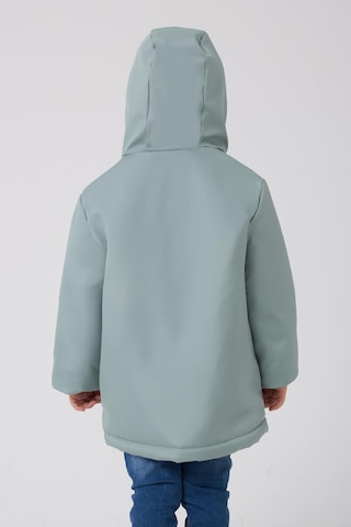 Freemen Erkek Çocuk Kürklü Su Ve Rüzgar Geçirmez Kapüşonlu 3 Kışlık Mont & Kaban & Parka Mint Yeşil