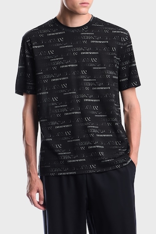 Emporio Armani Tamamı Logolu Bisiklet Yaka T Shirt Erkek T Shirt Em006812 Af10017 Fb563 Lacivert