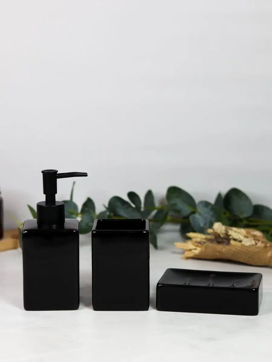 Denezo Banyo Aksesuarları Seti 164980827 Siyah