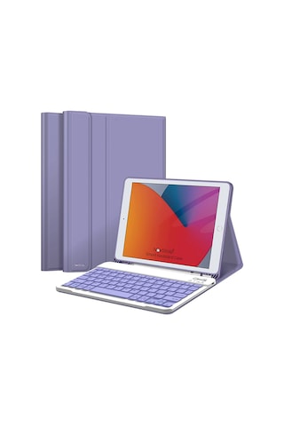 NovStap Apple Uyumlu iPad  Air 1 2 9.7 inç 2017 2018 5/6 Nesil ile Bluetooth Klavyeli Kılıf