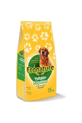 Econature Kuzu Etli Yetişkin Köpek Maması 15 KG